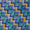 Soft Cotton Blue Colour Geometric Print Fabric Online 9958HA9