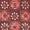 Gaji Dabu Geometric Print Brick Colour 45 inches Width Fabric freeshipping - SourceItRight