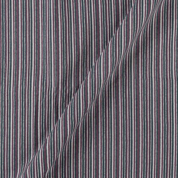 Soft Cotton Multi Colour Stripes Print Fabric Online 9978EN