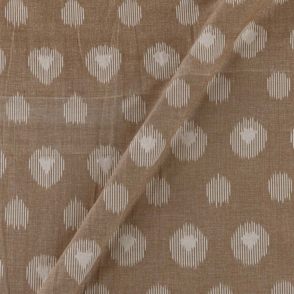 Cotton Beige Brown Colour Azo Free Ikat Fabric Online 9979BI2