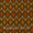 Cotton Mustard Brown Colour Azo Free Ikat Fabric Online 9979BJ