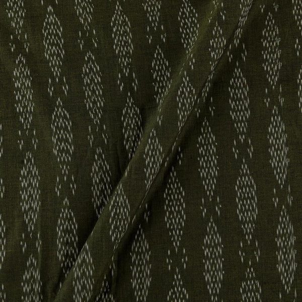 Cotton Moss Green X Black Cross Tone Azo Free Ikat Fabric Online 9979BK2