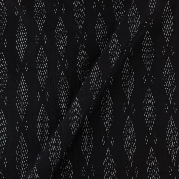 Cotton Black Colour Azo Free Ikat Fabric Online 9979BK3