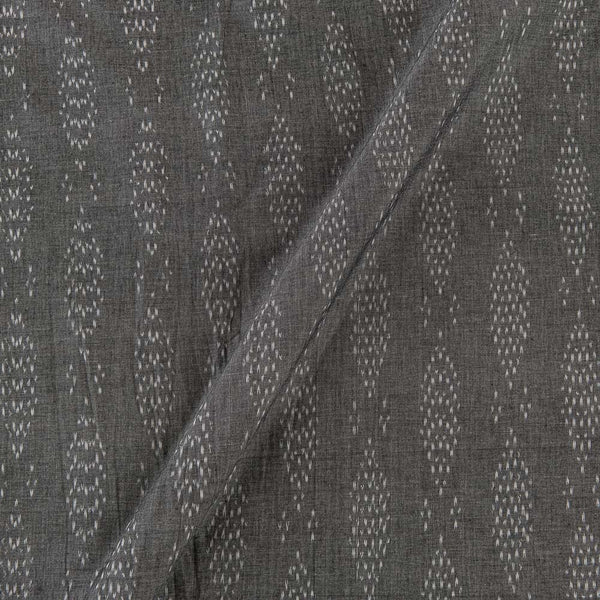 Cotton Grey X Black Cross Tone Azo Free Ikat Fabric Online 9979BK6