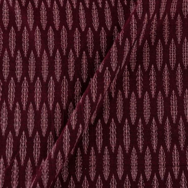 Cotton Crimson X Black Cross Tone Azo Free Ikat Fabric Online 9979BQ4