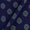 Buy Cotton Dark Purple X Black Cross Tone Azo Free Ikat Fabric Online 9979BS1
