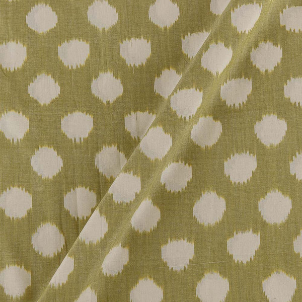 Buy Cotton Pastel Green Colour Azo Free Ikat Fabric Online 9979BT2