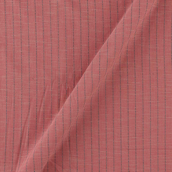 Slub Cotton Carrot Colour Kantha Jacquard Stripes Washed Fabric Online 9984A10