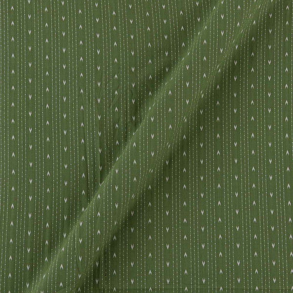 Cotton Jacquard Peppermint Colour Kantha Stripes Washed Fabric Online 9984DS1