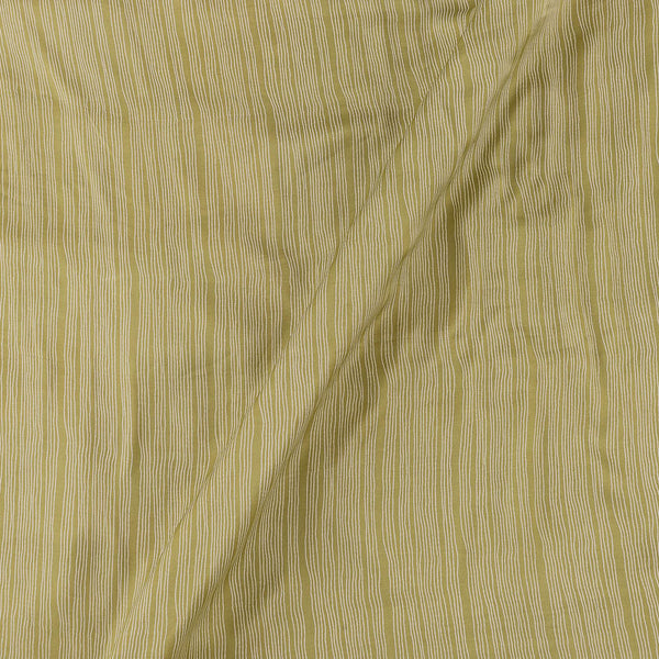 Premium Modal Satin Pastel Green Colour Stripes Print Fabric Online 9995O1