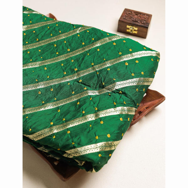 CRUSHED PURE BANARASI SILK FABRIC