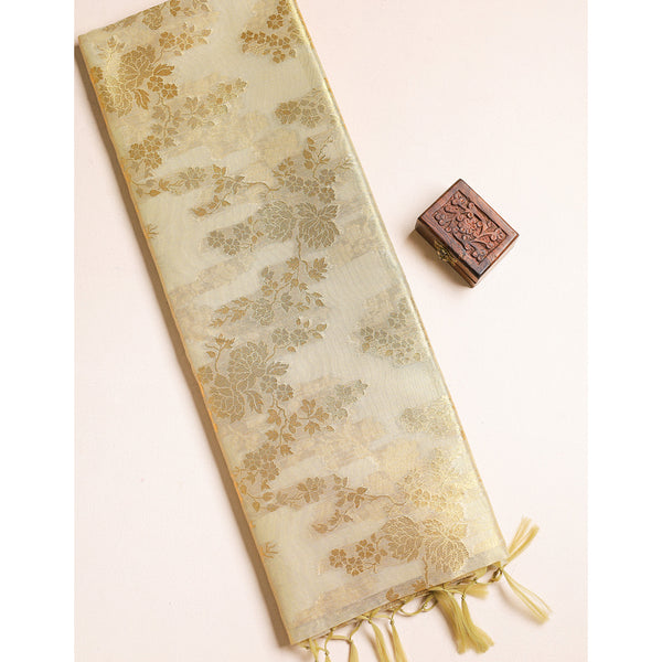 TISSUE SILK WOVEN SAREE