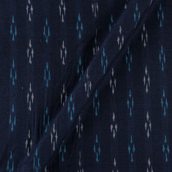 Cotton Ikat Midnight Blue X Black Cross Tone Washed Fabric Online D9150AE2