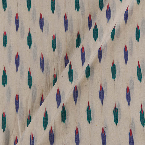 Buy Cotton Ikat White Colour Washed Fabric Online D9150AOW2
