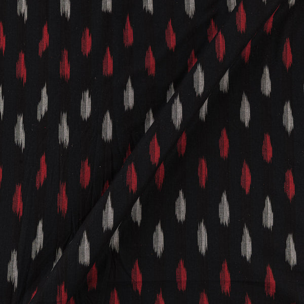 Cotton Ikat Black Colour Washed Fabric Online D9150B6