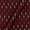 Cotton Ikat Maroon X Black Cross Tone Washed Fabric Online D9150B7
