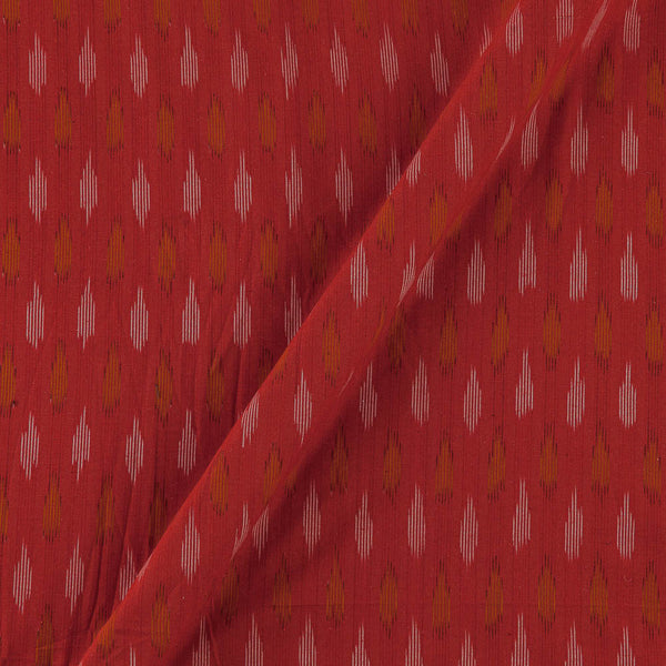 Cotton Ikat Red Colour Washed Fabric Online D9150C3