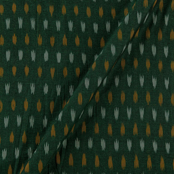 Cotton Ikat Green X Black Cross Tone Washed Fabric Online D9150C6