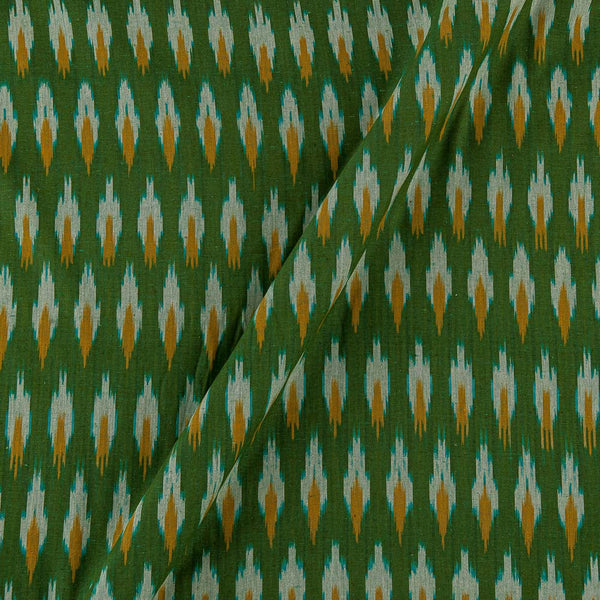 Cotton Ikat Green Colour Washed Fabric Online D9150D11