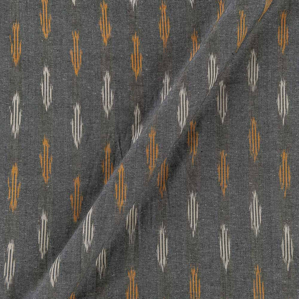 Cotton Ikat Grey X Black Cross Tone Washed Fabric Online D9150D18