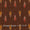 Cotton Ikat Rust X Black Cross Tone Washed Fabric Online D9150D8