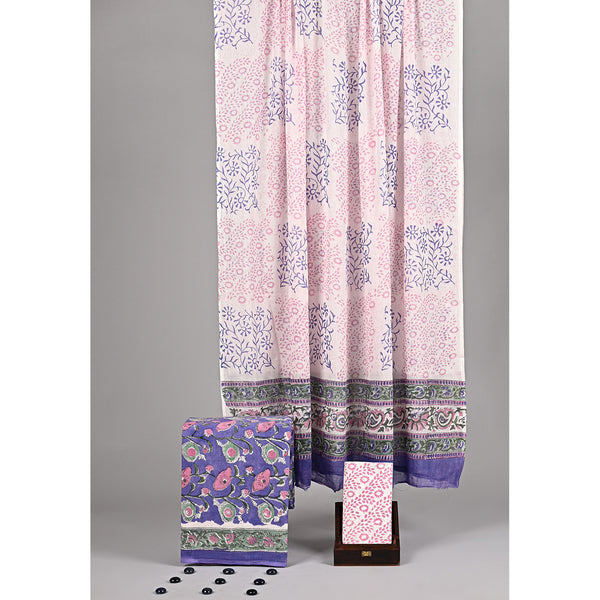 COTTON HANDBLOCK PRINTED SUIT SET
