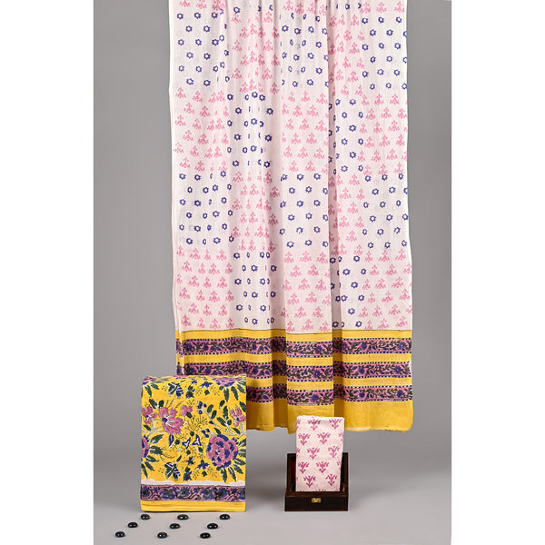 COTTON HANDBLOCK PRINTED SUIT SET