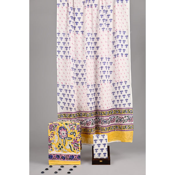 COTTON HANDBLOCK PRINTED SUIT SET