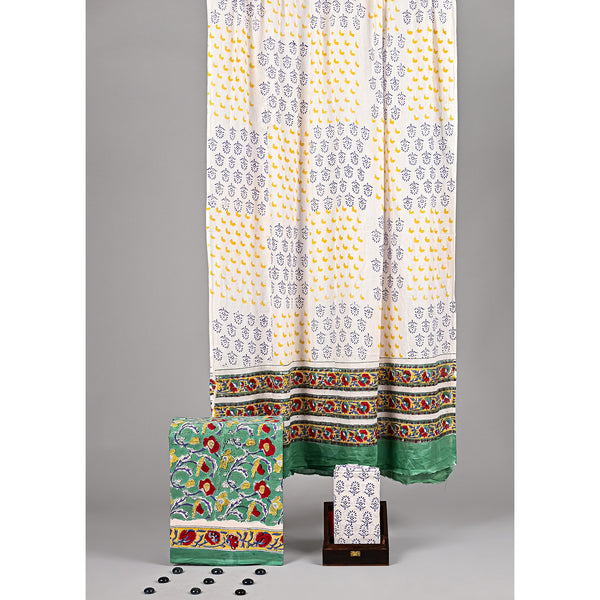 COTTON HANDBLOCK PRINTED SUIT SET