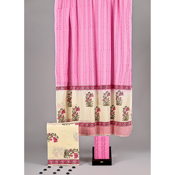 COTTON HANDBLOCK PRINTED SUIT SET