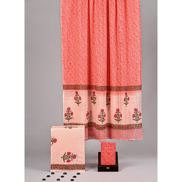 COTTON HANDBLOCK PRINTED SUIT SET