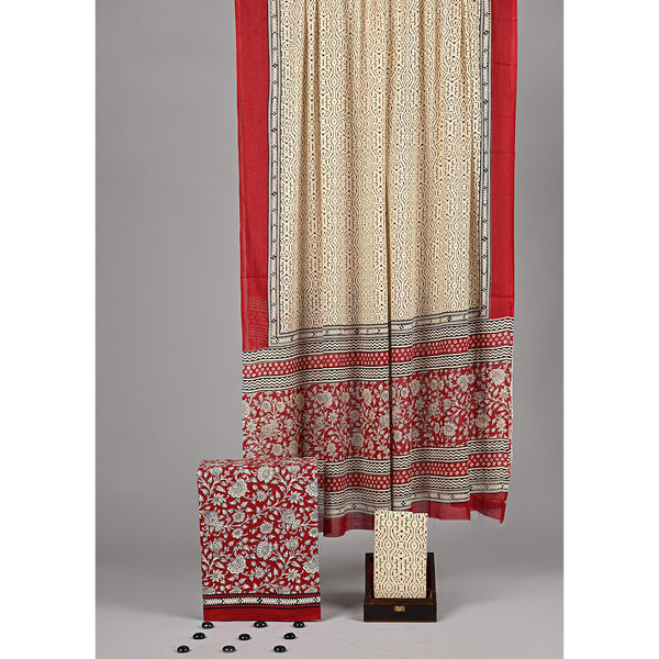 COTTON HANDBLOCK PRINTED SUIT SET