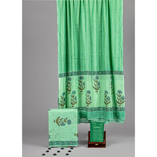 COTTON HANDBLOCK PRINTED SUIT SET