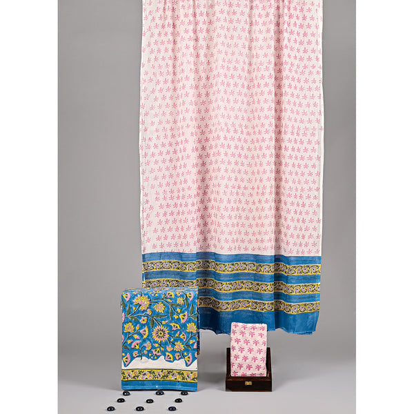 COTTON HANDBLOCK PRINTED SUIT SET