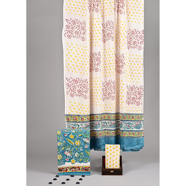COTTON HANDBLOCK PRINTED SUIT SET
