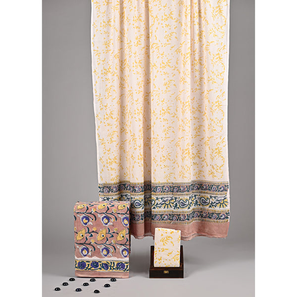 COTTON HANDBLOCK PRINTED SUIT SET