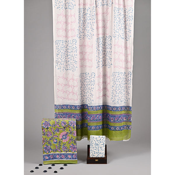 COTTON HANDBLOCK PRINTED SUIT SET