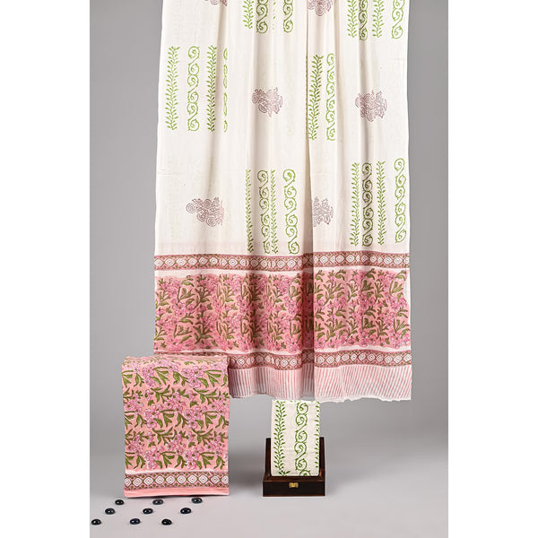 COTTON HANDBLOCK PRINTED SUIT SET
