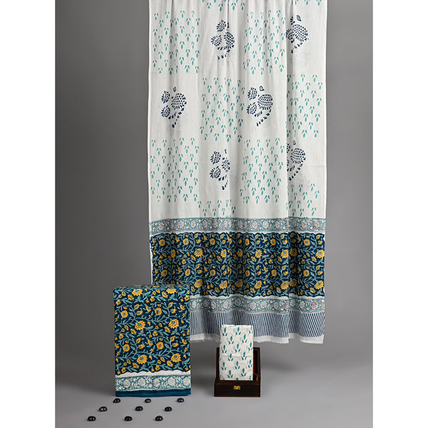 COTTON HANDBLOCK PRINTED SUIT SET