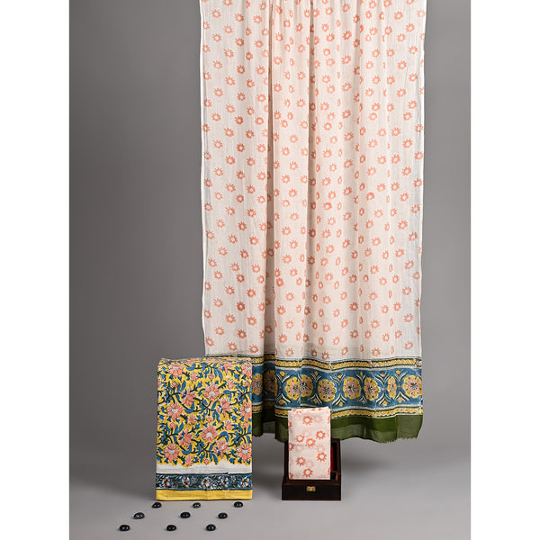 COTTON HANDBLOCK PRINTED SUIT SET