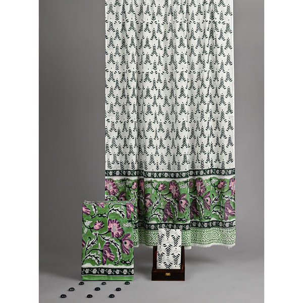 COTTON HANDBLOCK PRINTED SUIT SET
