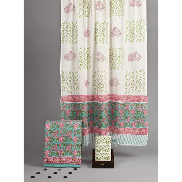COTTON HANDBLOCK PRINTED SUIT SET