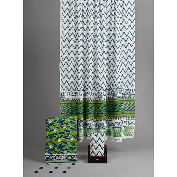 COTTON HANDBLOCK PRINTED SUIT SET