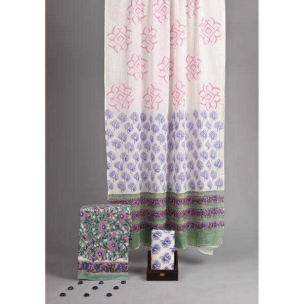 COTTON HANDBLOCK PRINTED SUIT SET