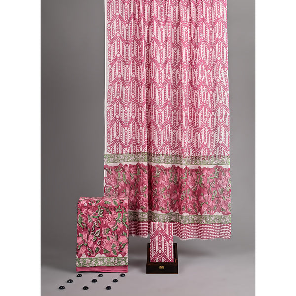 COTTON HANDBLOCK PRINTED SUIT SET