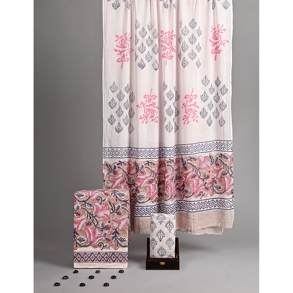 COTTON HANDBLOCK PRINTED SUIT SET