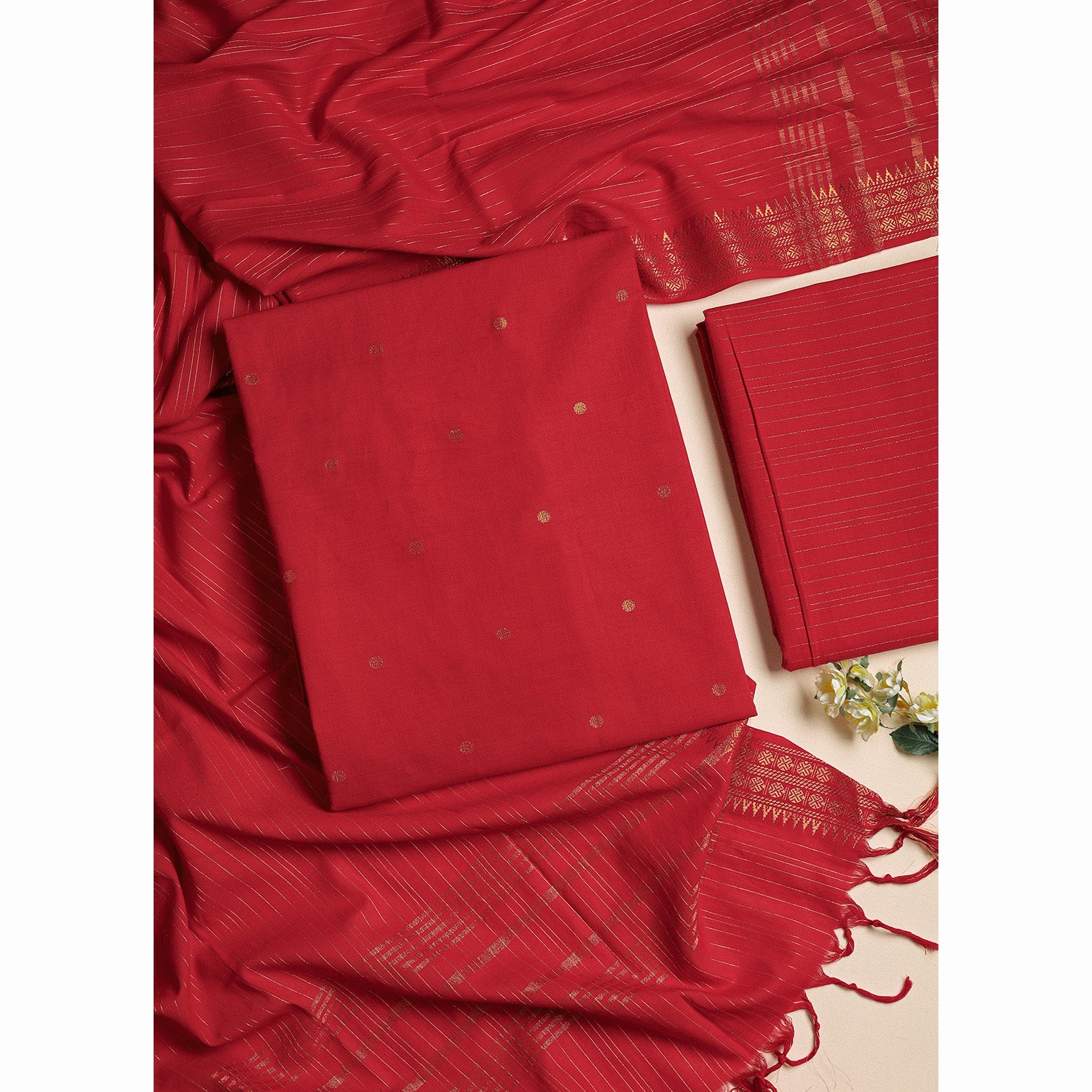 COTTON WOVEN SUIT SET