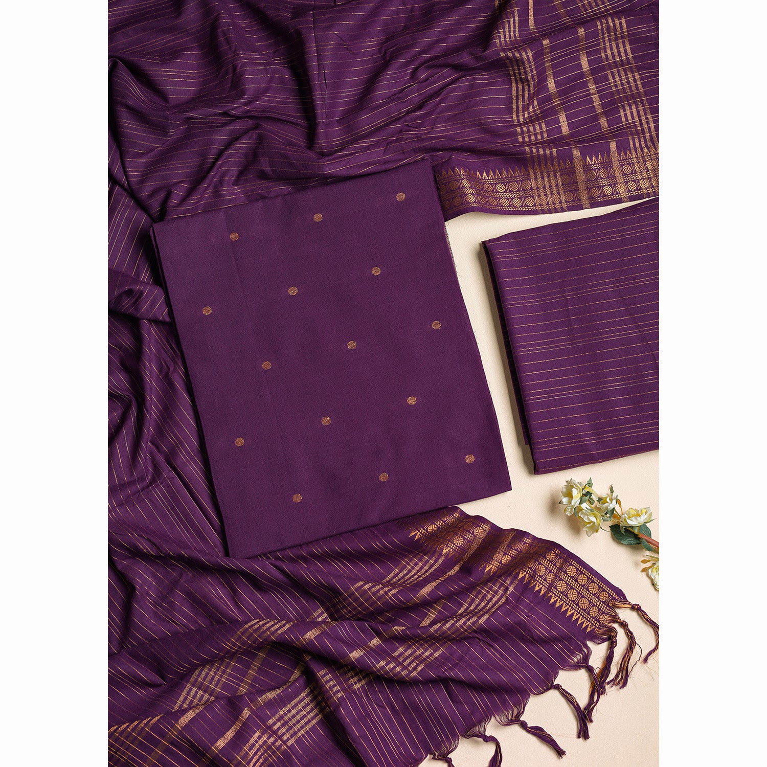 COTTON WOVEN SUIT SET