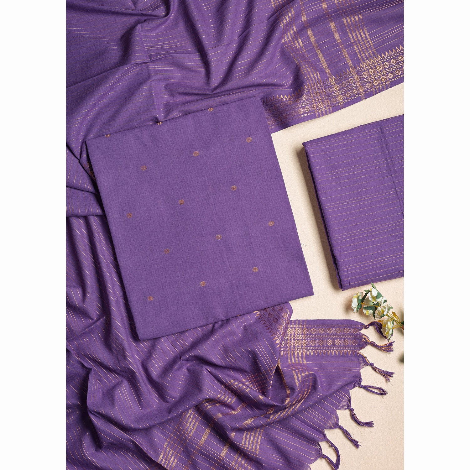 COTTON WOVEN SUIT SET