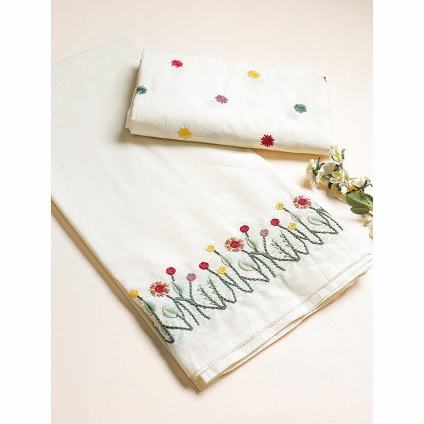 Cotton Embroidered Fabric